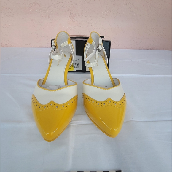 Lola Ramona Kitten Heels Pumps Retro Shoes - Picture 4 of 15